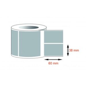 Decal giấy in mã vạch 38x60mm loại 2 tem 1 hàng