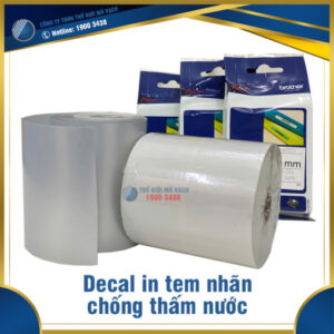 Decal in tem nhãn chống thấm nước