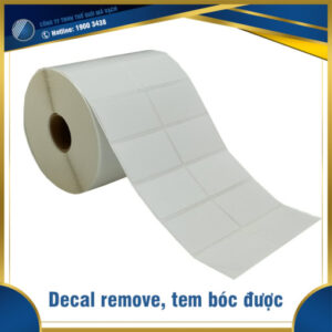 Giấy decal remove - tem bóc được đa quy cách