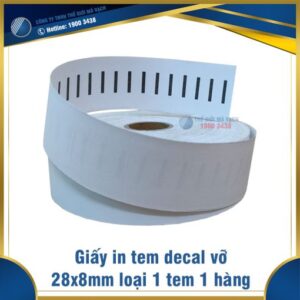 Decal vỡ - tem bể 28x8mm loại 1 tem 1 hàng
