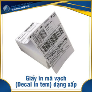 Giấy in mã vạch dạng xấp