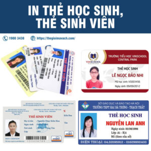 In thẻ học sinh - sinh viên theo yêu cầu