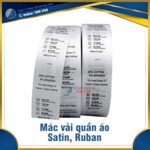 Mác vải quần áo satin - ruban