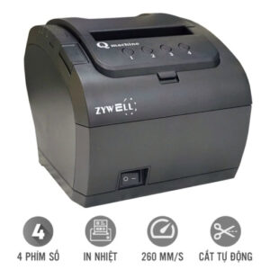 Máy in số thứ tự Zywell ZY307Q (4 cấp số)
