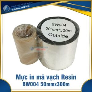 Mực in mã vạch Resin BW004 50mmx300m