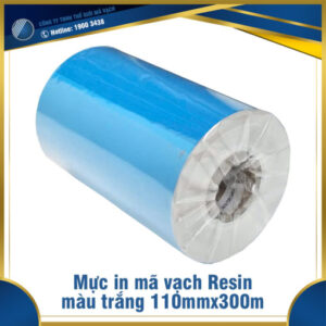 Mực in mã vạch Resin màu trắng 110mmx300m