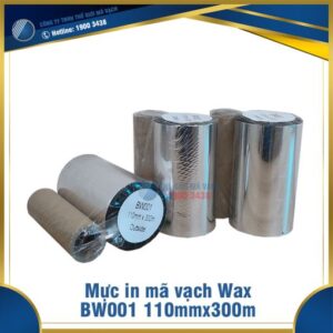 Mực in mã vạch Wax BW001 110mmx300m