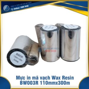 Mực in mã vạch Wax Resin BW003R 110mmx300m