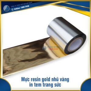 Mực resin gold nhũ vàng in tem trang sức