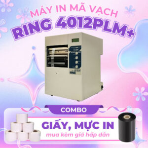 Máy in mã vạch RING 4012PLM+ công nghiệp