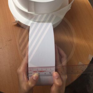 Tem nhãn vải Ruban NT003 6cm (60mm) cuộn 200m