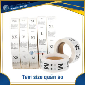 Tem size quần áo